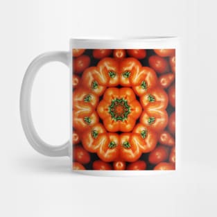 Vegetarian Kaleidoscope, Fruit Fantasy Patterns. Two Tomato Mug